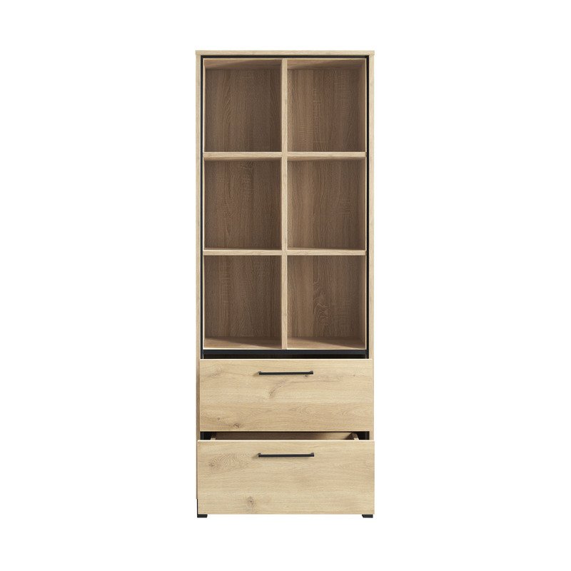 Boekenkast Heston 190 x 70 blank eiken