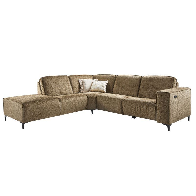 Hoekbank Leany HR schuim i.c.m. Visco schuim Brandy