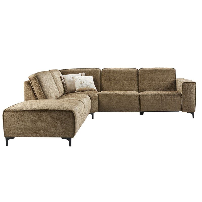 Hoekbank Leany HR schuim i.c.m. Visco schuim Brandy