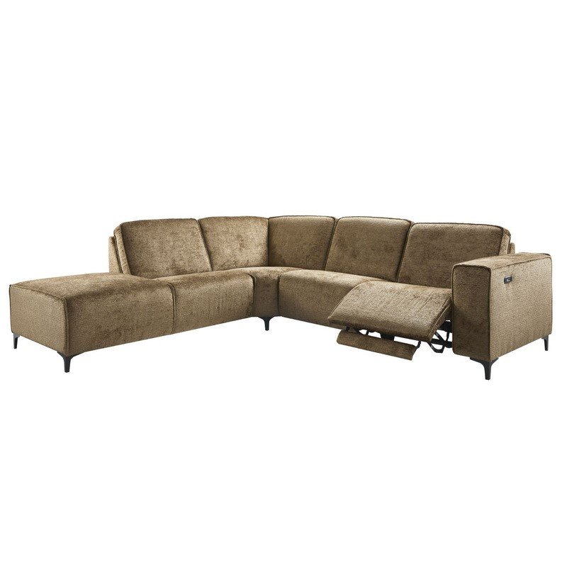 Hoekbank Leany HR schuim i.c.m. Visco schuim Brandy