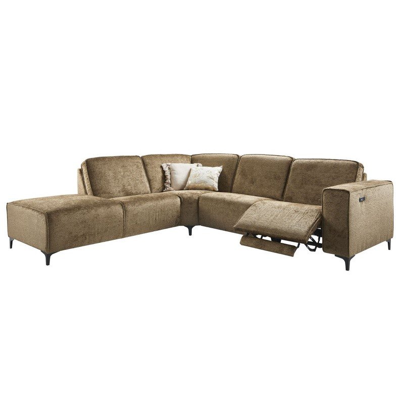 Hoekbank Leany HR schuim i.c.m. Visco schuim Brandy
