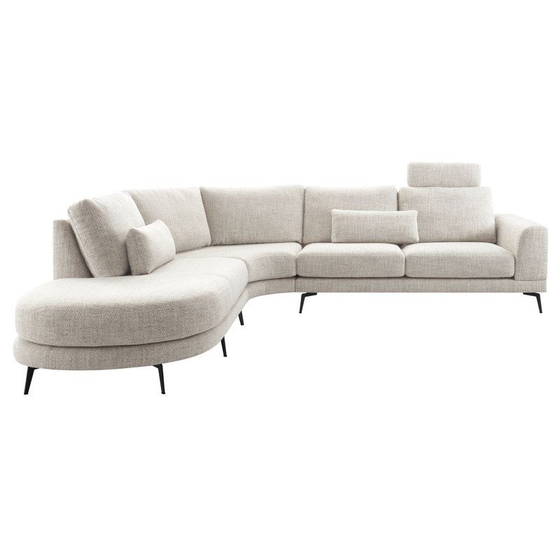 Hoekbank Flandria comfortschuim i.c.m. HR, Bisque