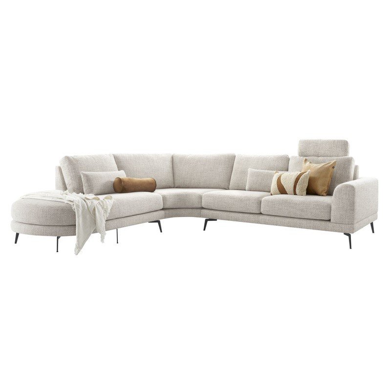 Hoekbank Flandria comfortschuim i.c.m. HR, Bisque