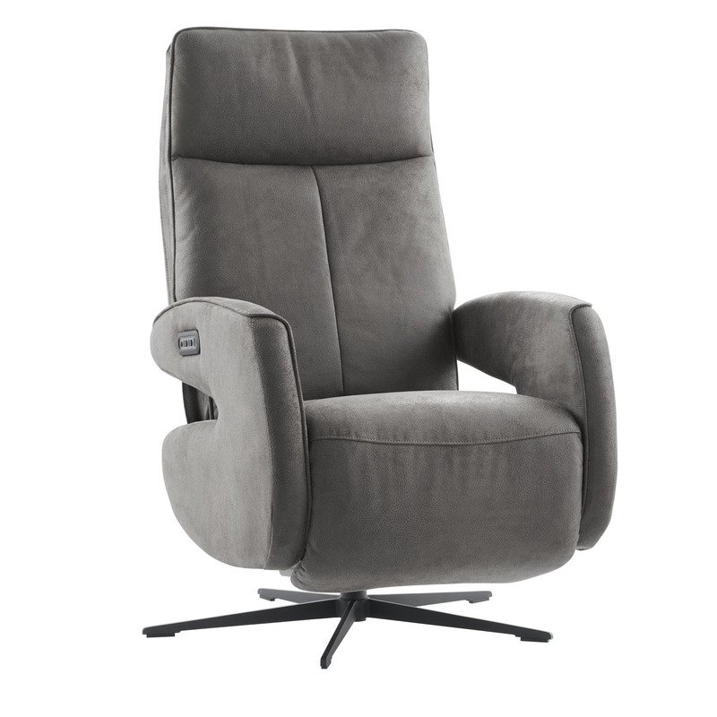 Relaxfauteuil Niland Dark Grey Elektrisch
