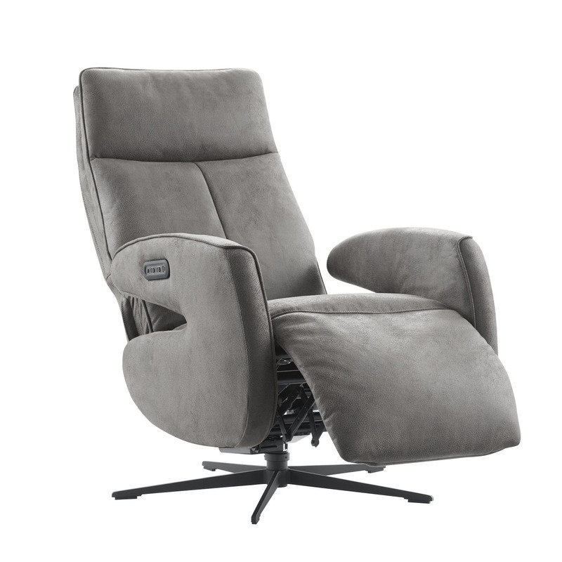 Relaxfauteuil Niland Dark Grey Elektrisch