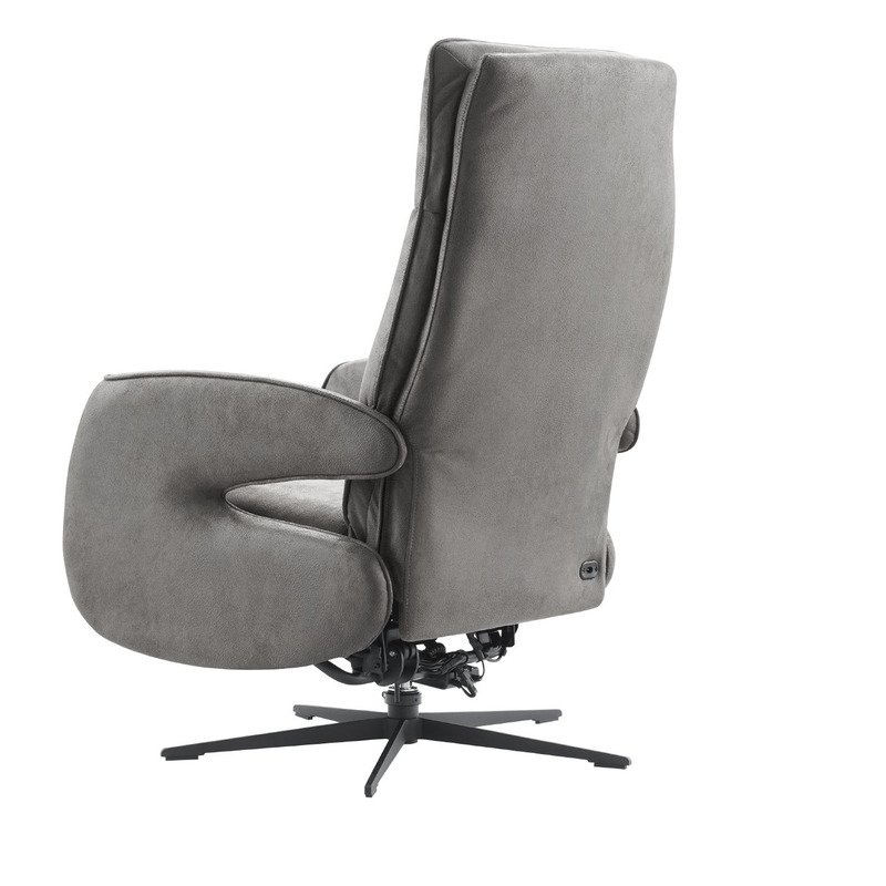 Relaxfauteuil Niland Dark Grey Elektrisch