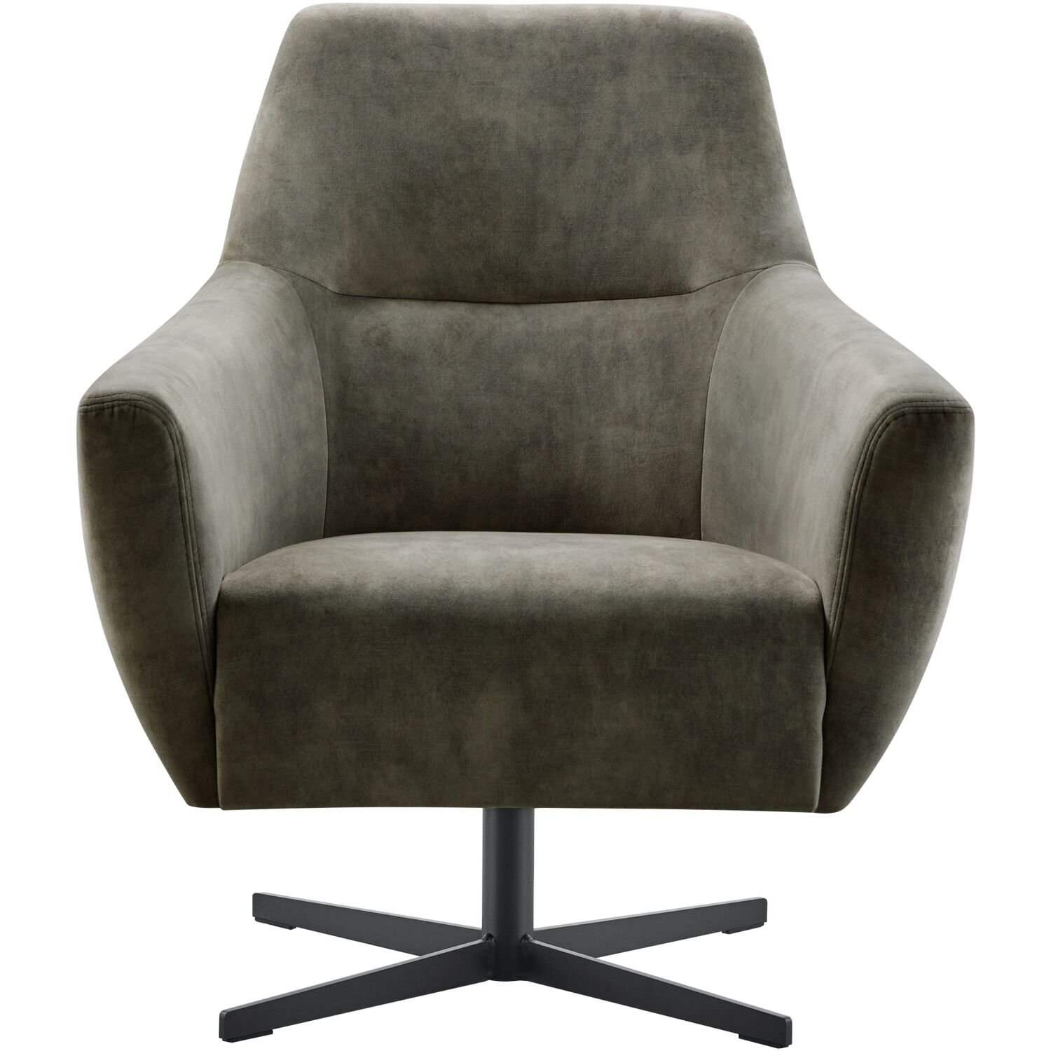 Draaifauteuil Gudo stof adore 67 antraciet