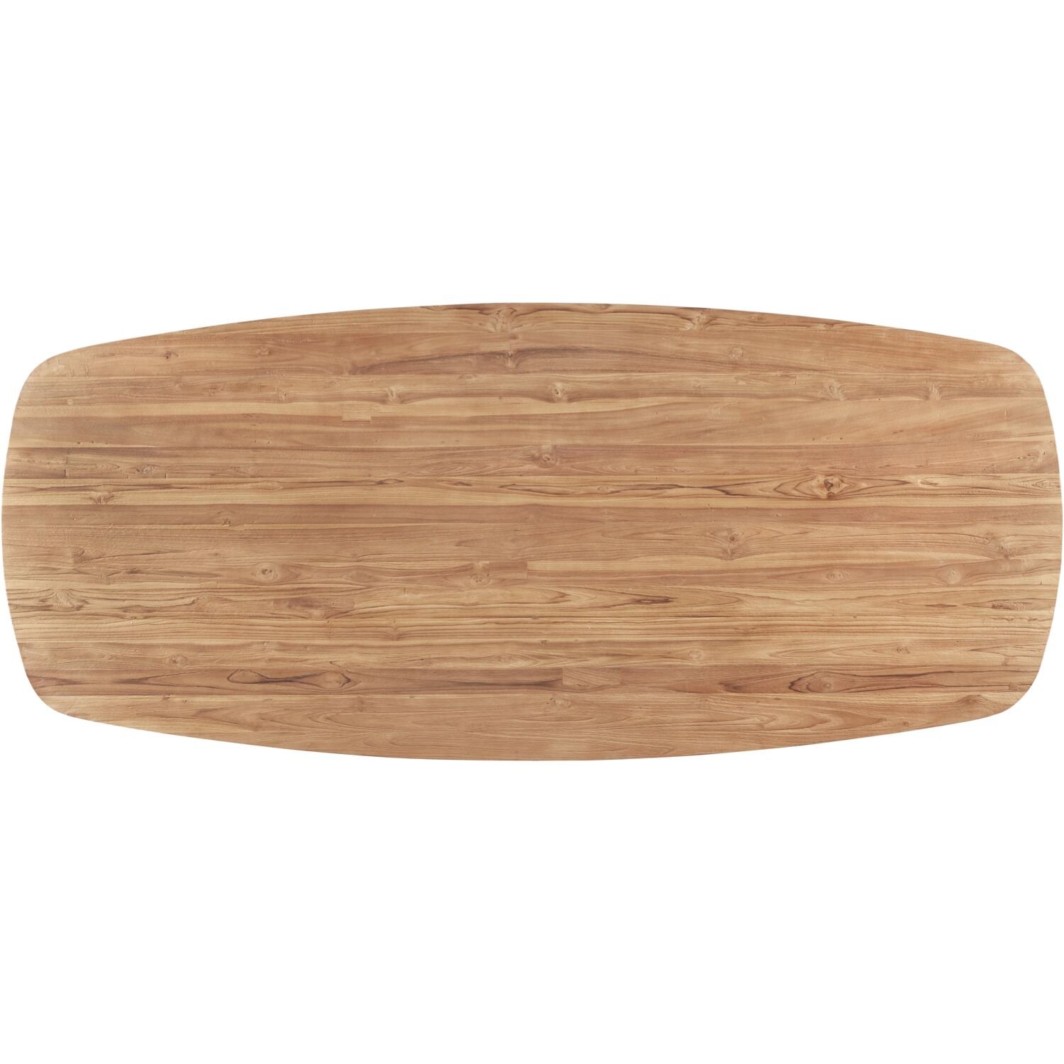 Eettafel Romaro deens ovaal 220 x 100 teak mix rough