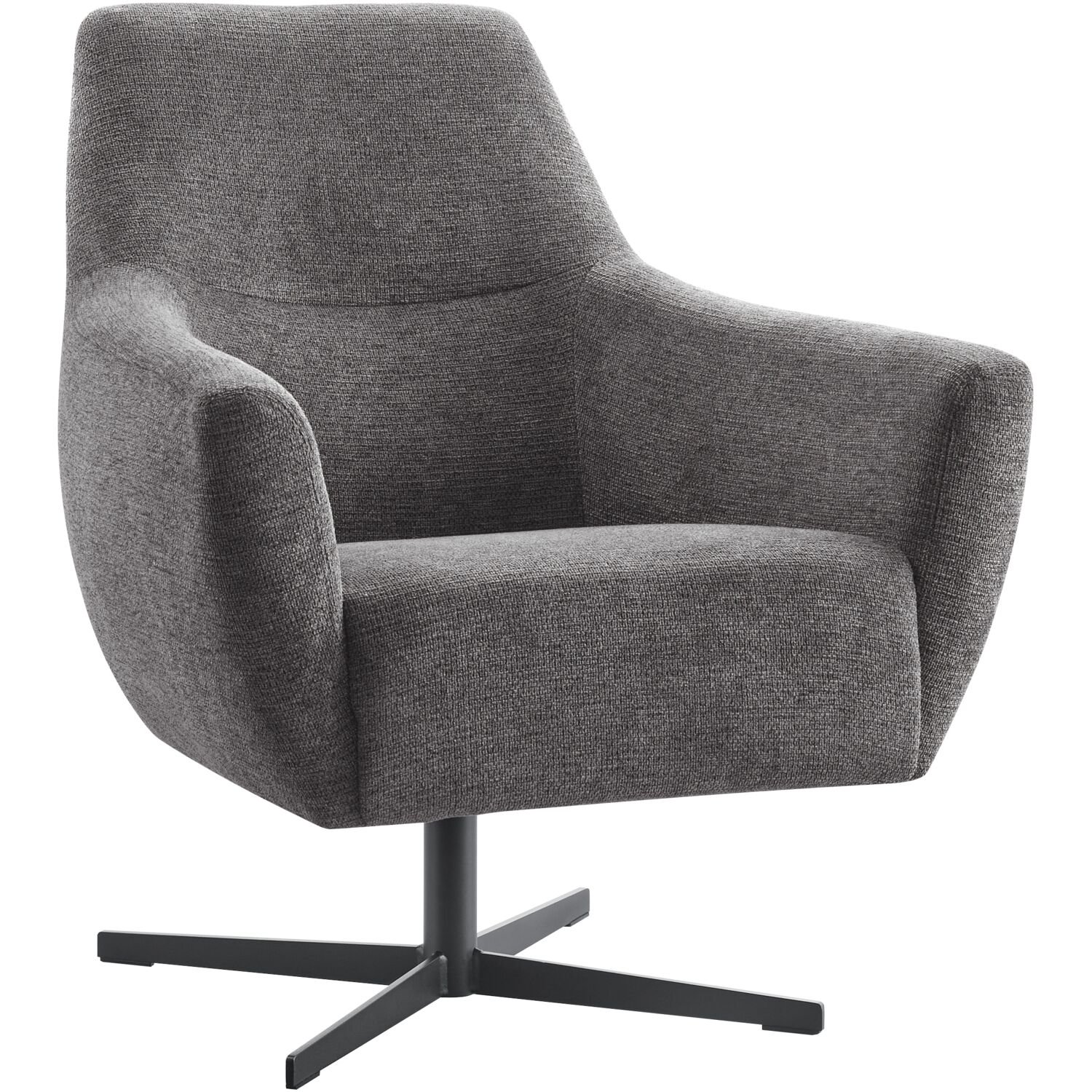 Draaifauteuil Gudo stof mito 169 onyx