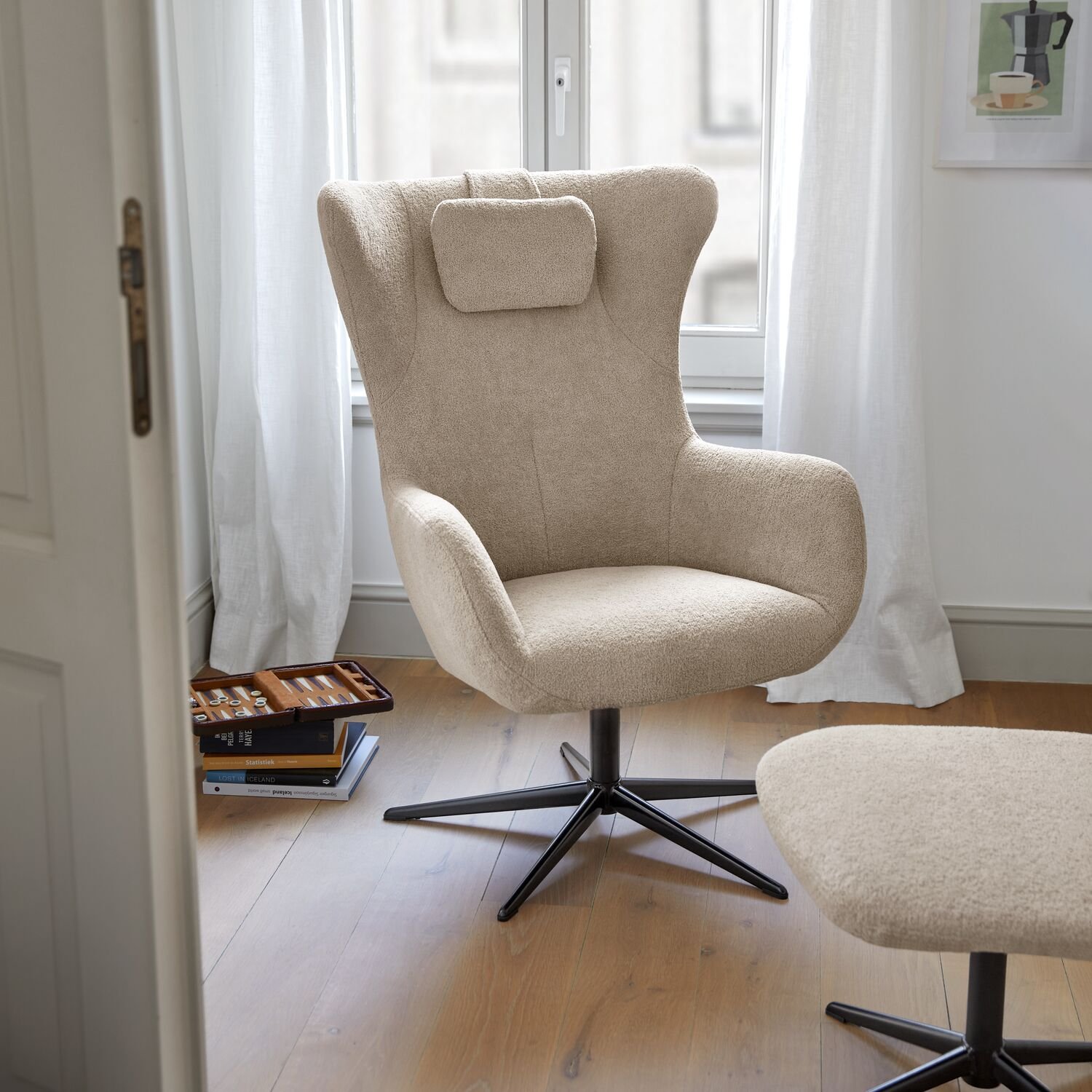 Draaifauteuil Renville Clay