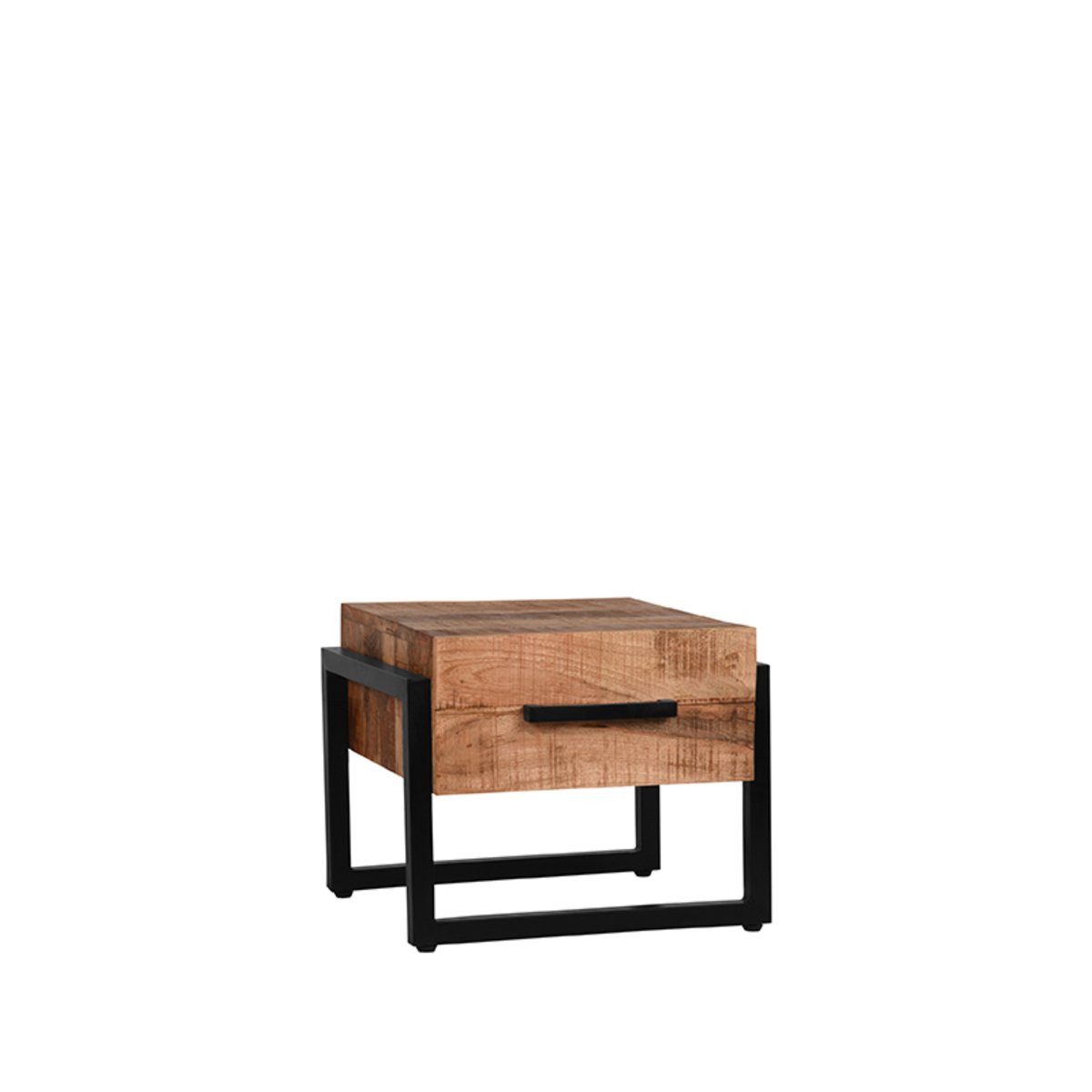 Salontafel Bolivia rough mangohout, 50x50 cm