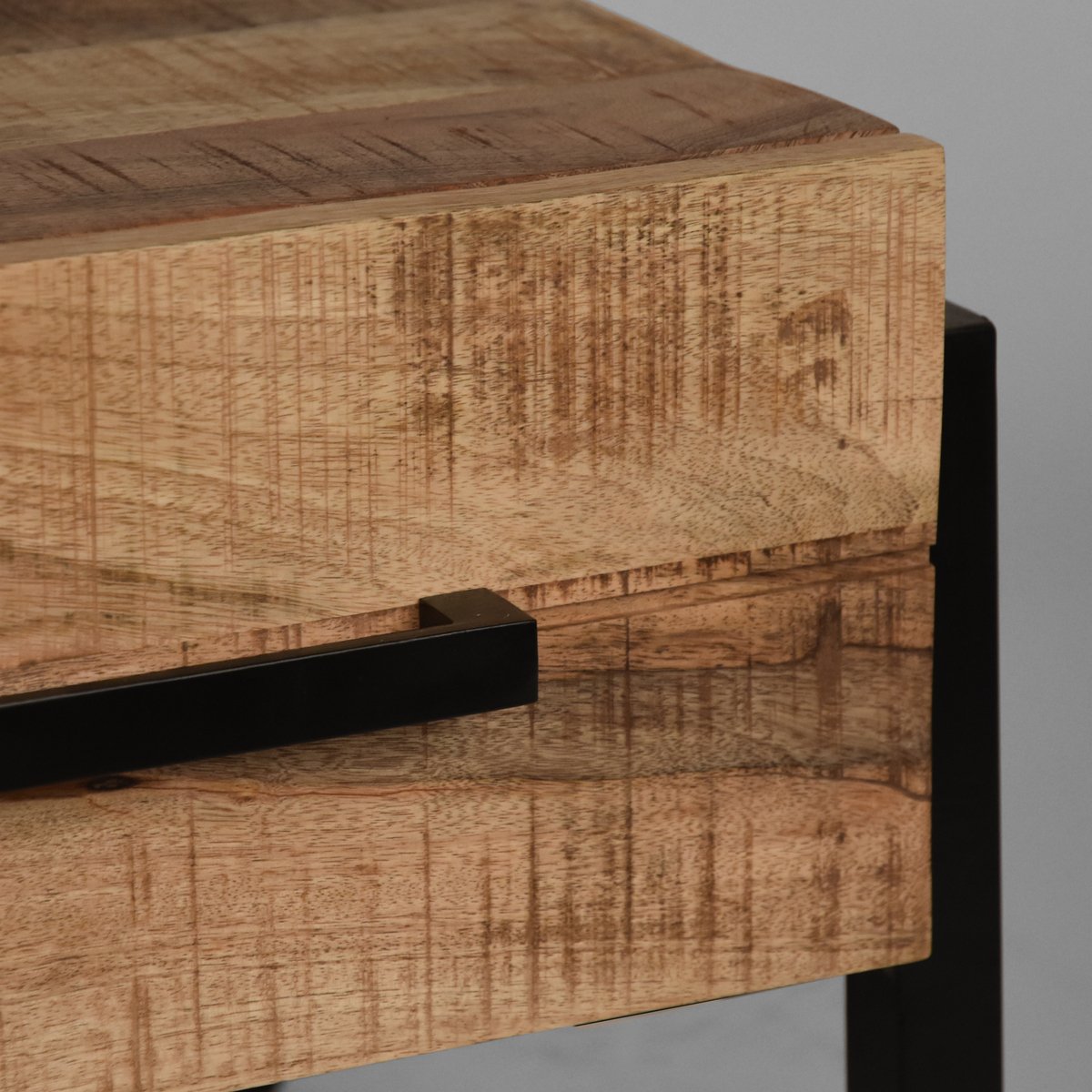 Salontafel Bolivia rough mangohout, 50x50 cm