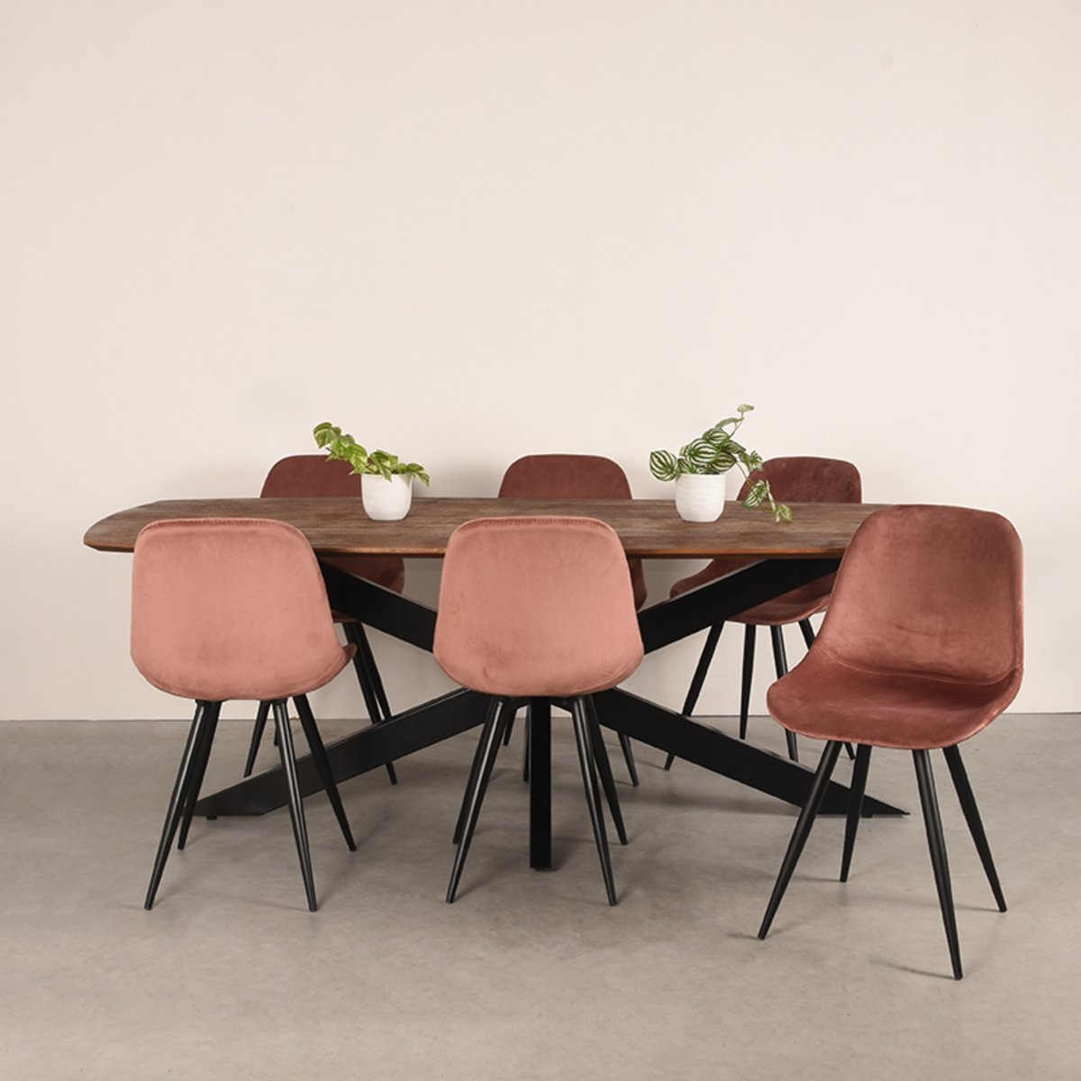 Eettafel Zane deens ovaal mangohout 220x100 cm