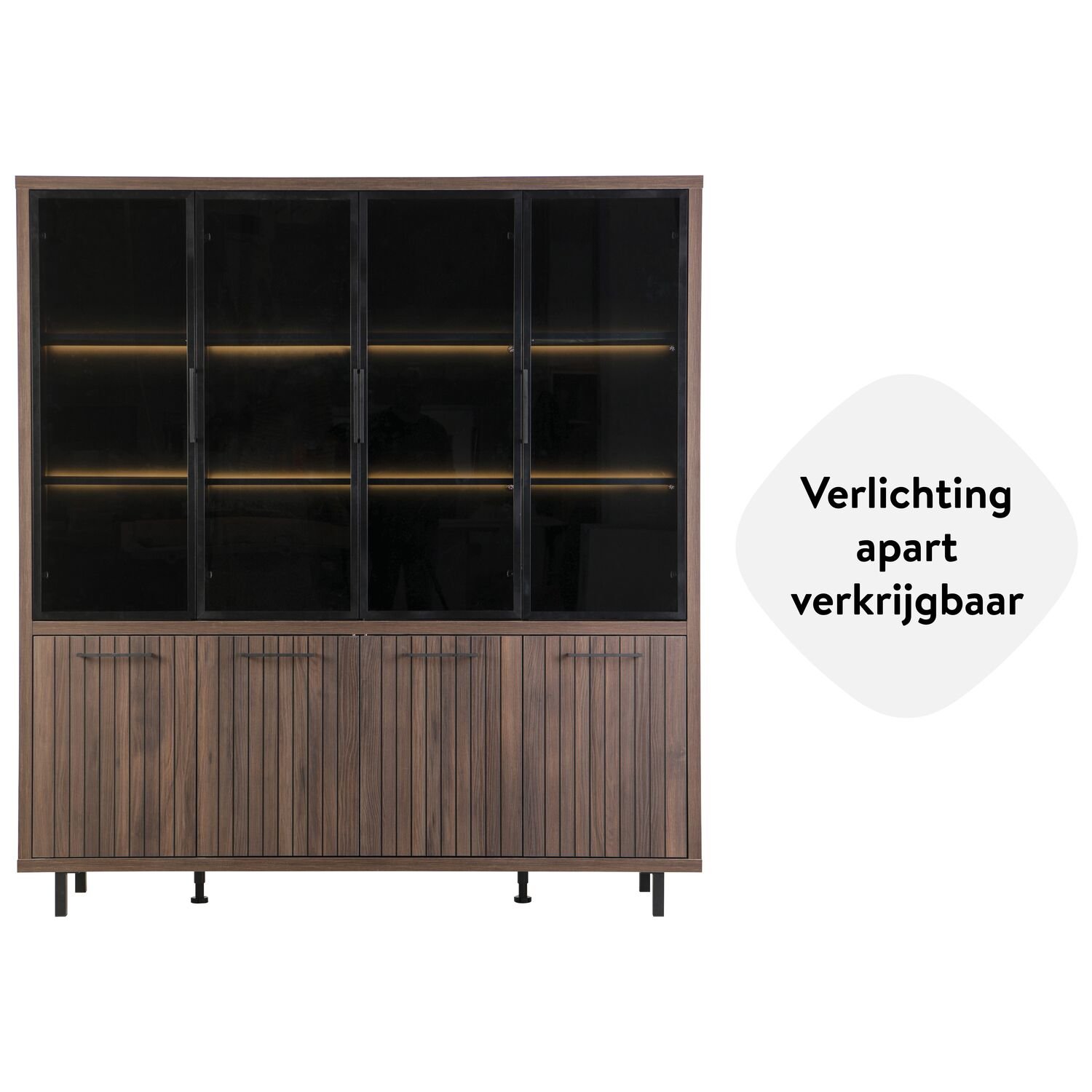 Vitrinekast Tenino ristretto Baroque Oak