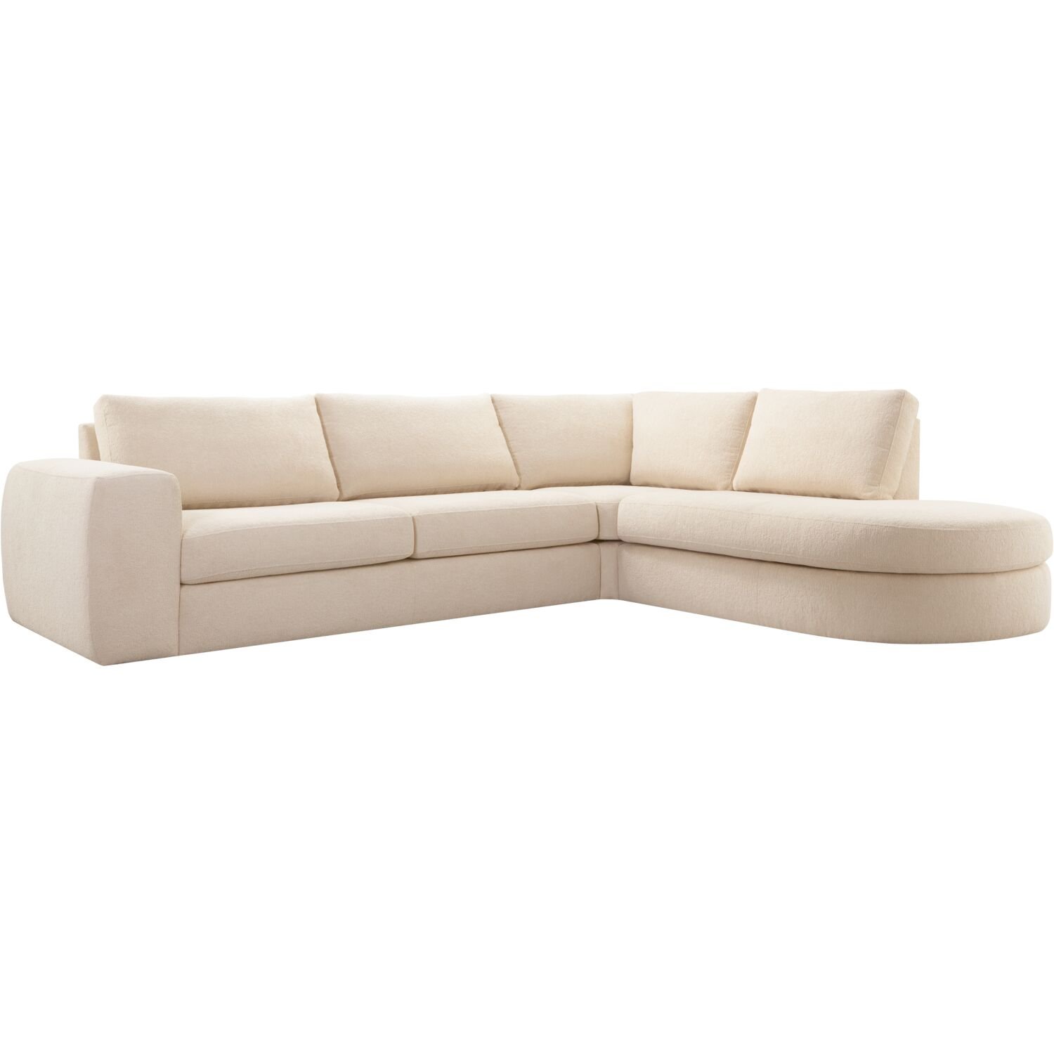 Hoekbank Azara HR i.c.m. traagschuim, beige