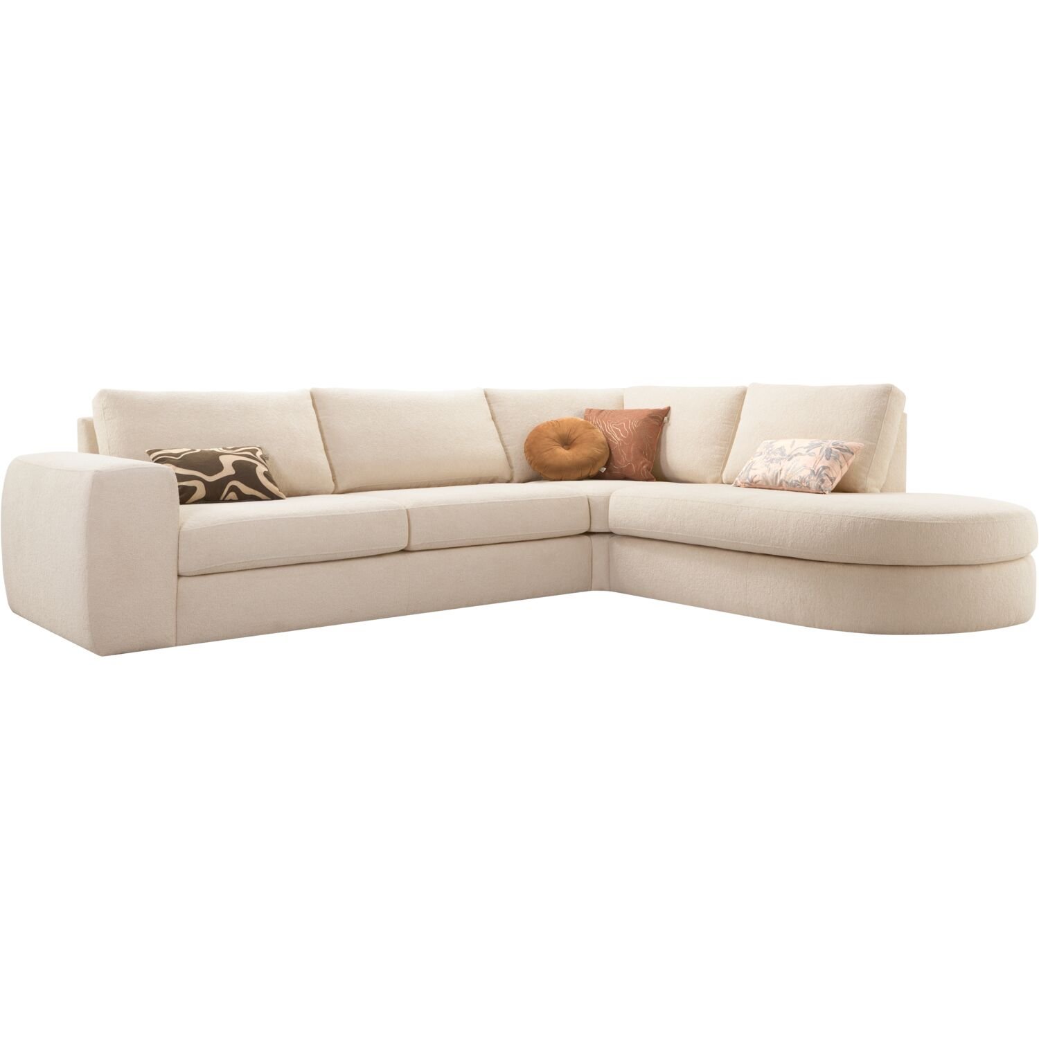 Hoekbank Azara HR i.c.m. traagschuim, beige