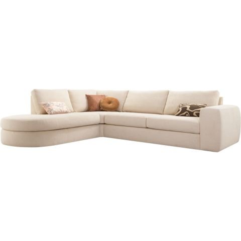 Hoekbank Azara HR i.c.m. traagschuim, beige