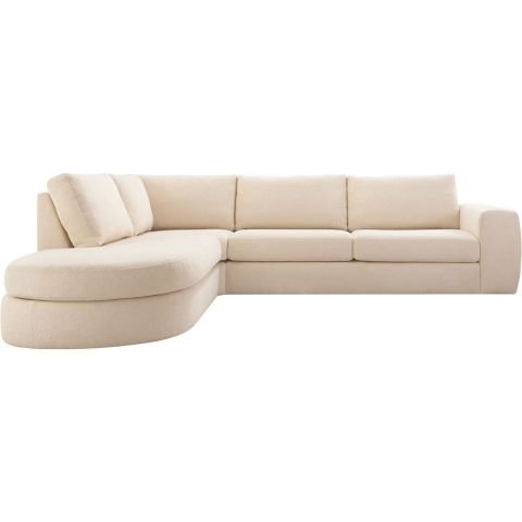 Hoekbank Azara HR i.c.m. traagschuim, beige
