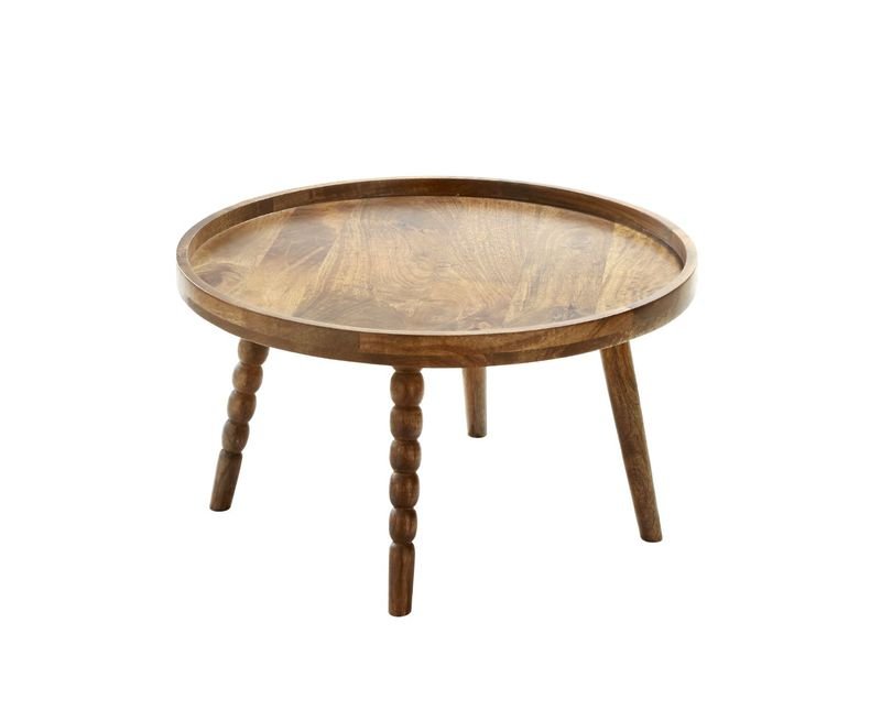 Bijzettafel Meli teakhout, Ø70 cm