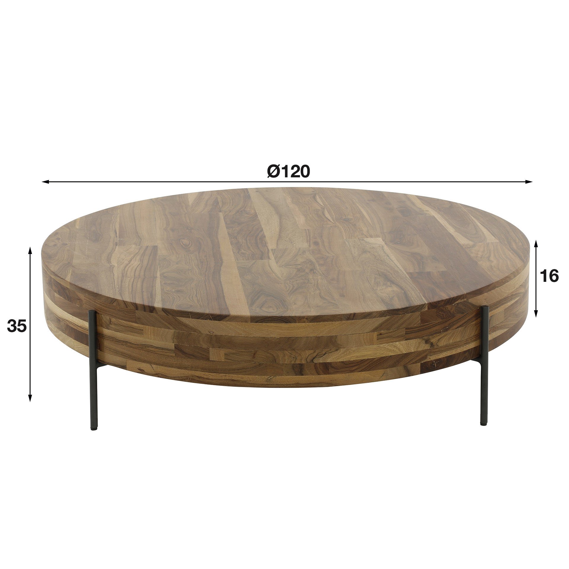 Salontafel Daytona Ø120 Natural