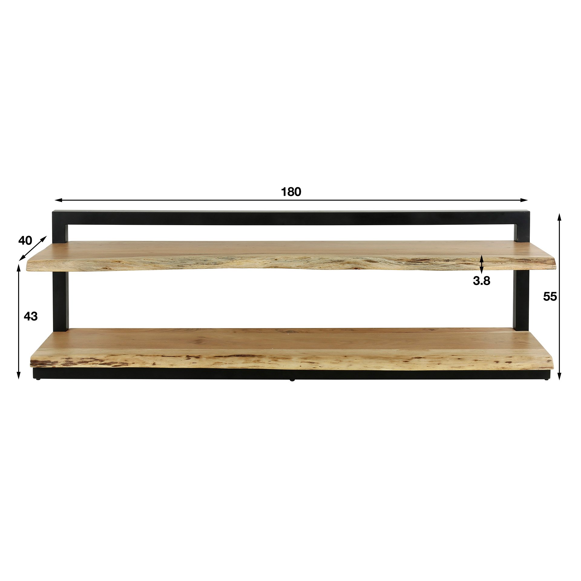 TV-meubel Edge Acacia Naturel
