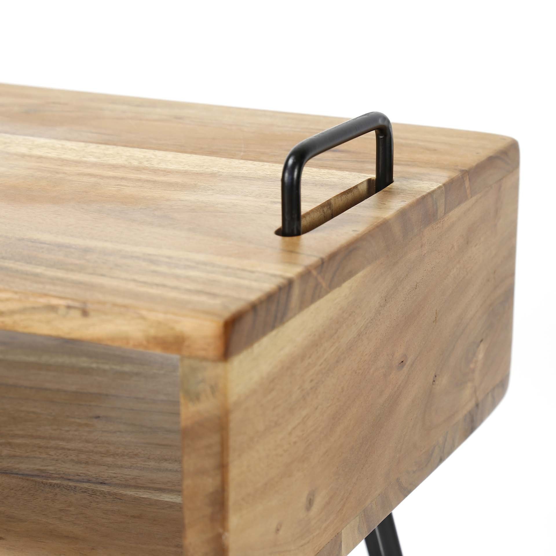 Nachtkastje Quadro Acacia naturel