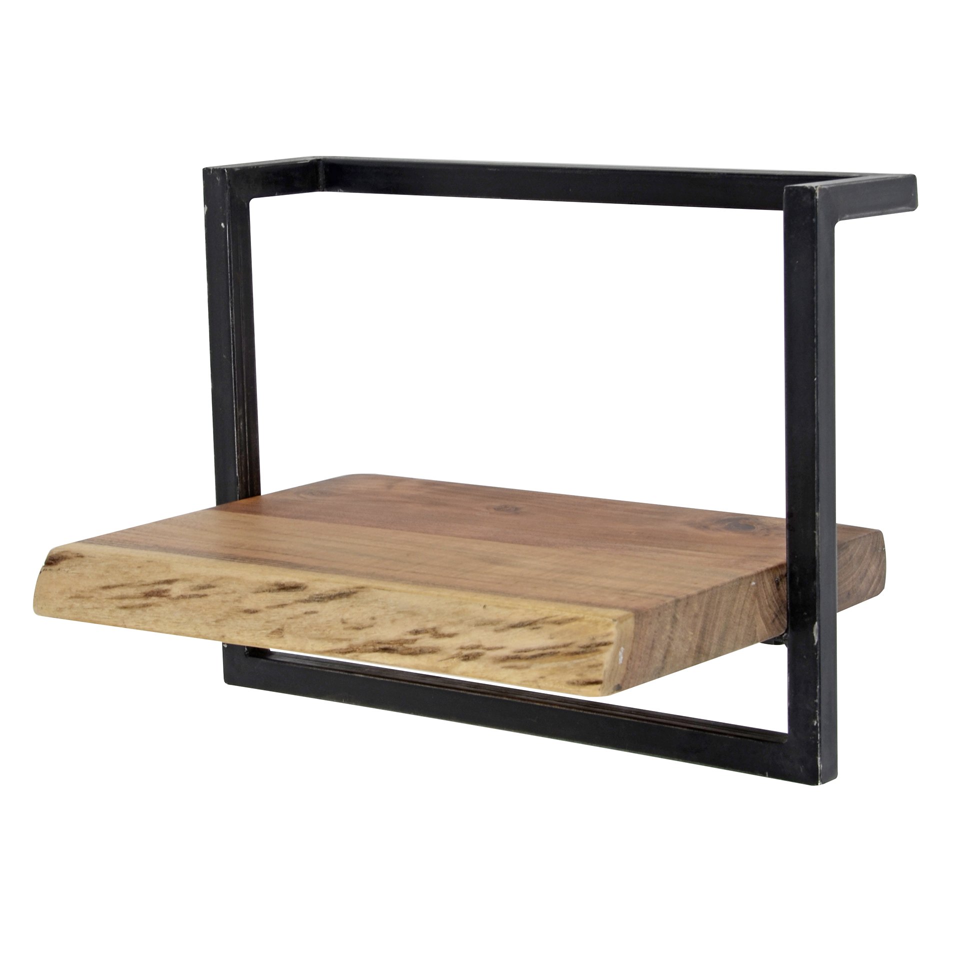Wandplank edge 40cm / Massief acacia naturel