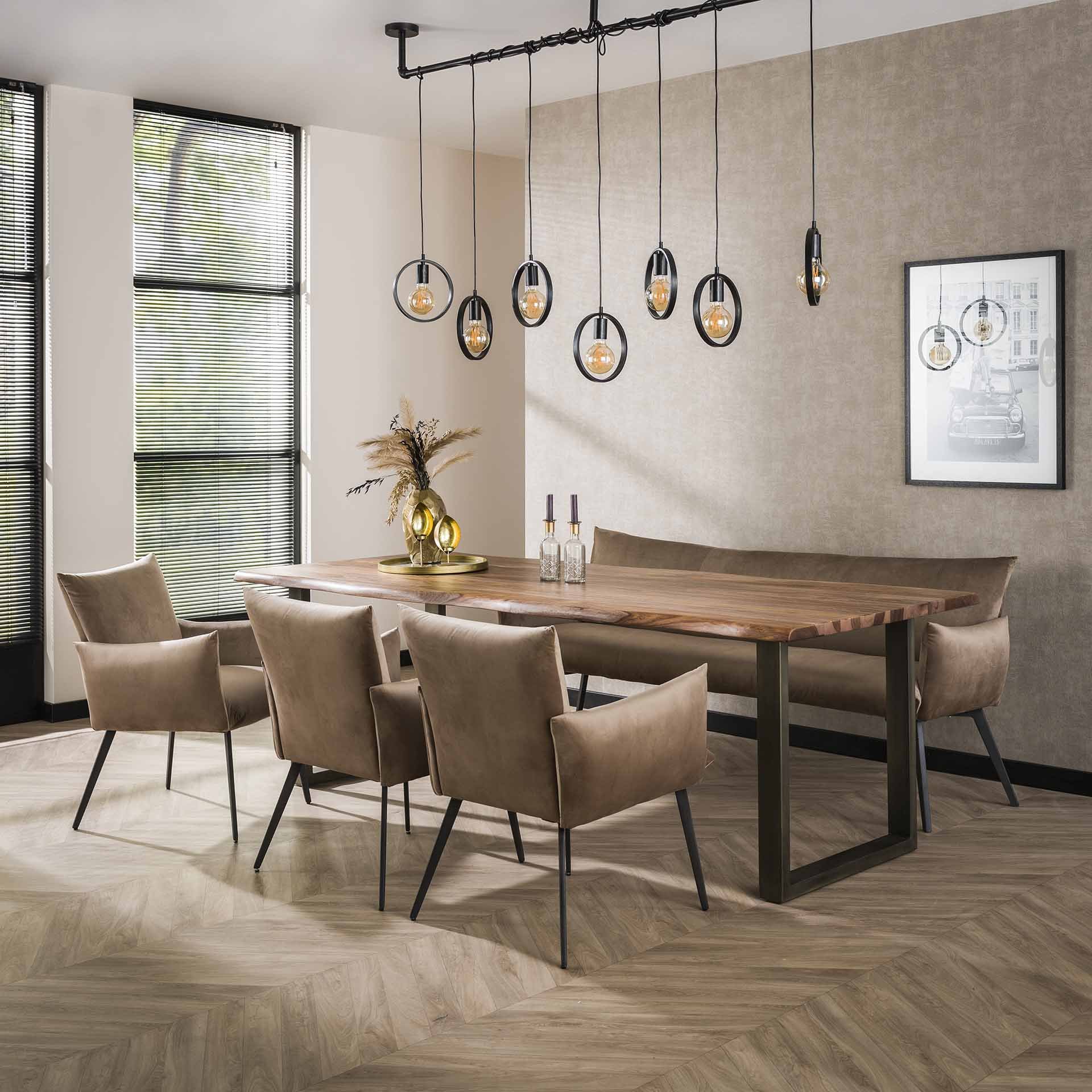 Eetfauteuil Lobby champagne