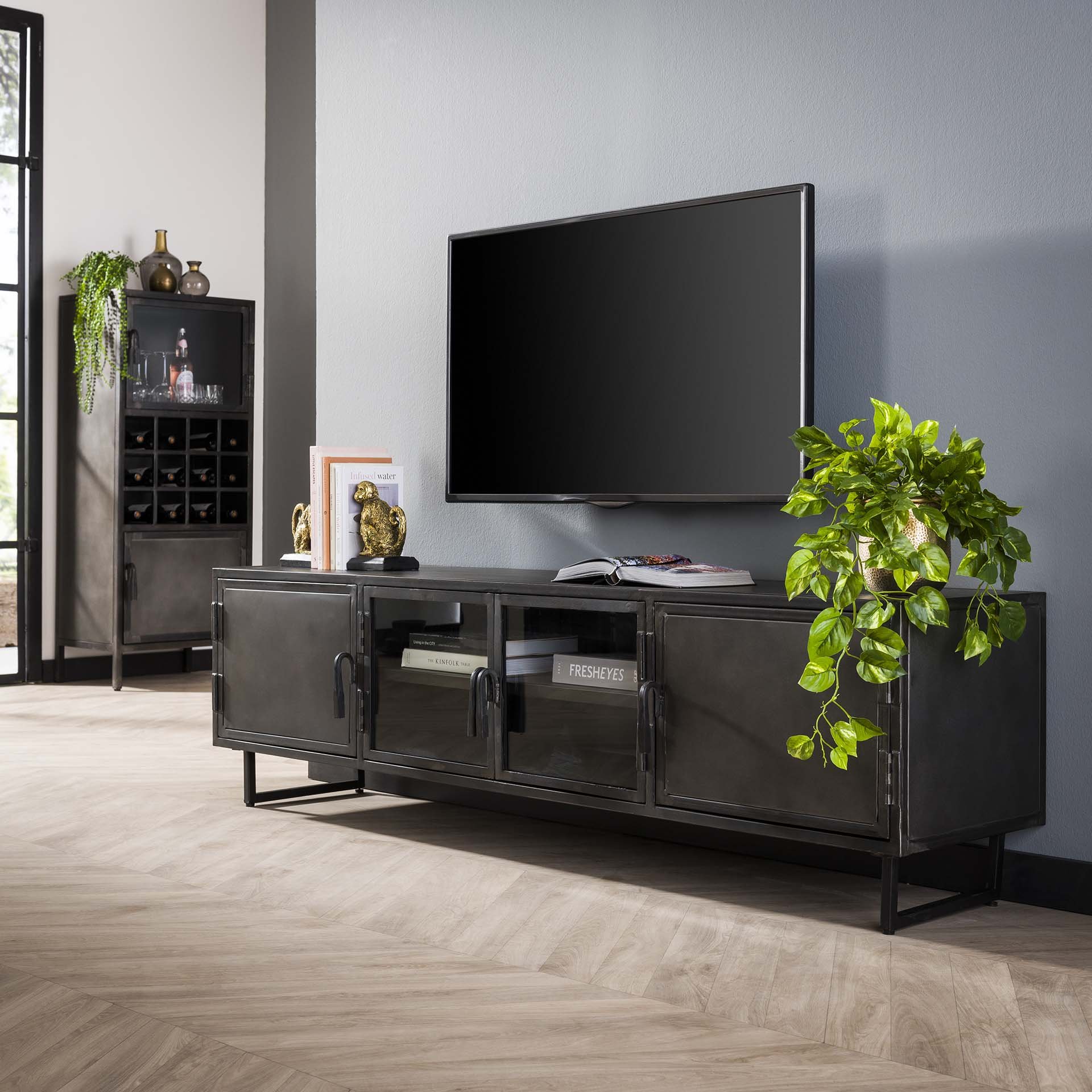 TV-meubel Rift 180 x 50 Rift metal