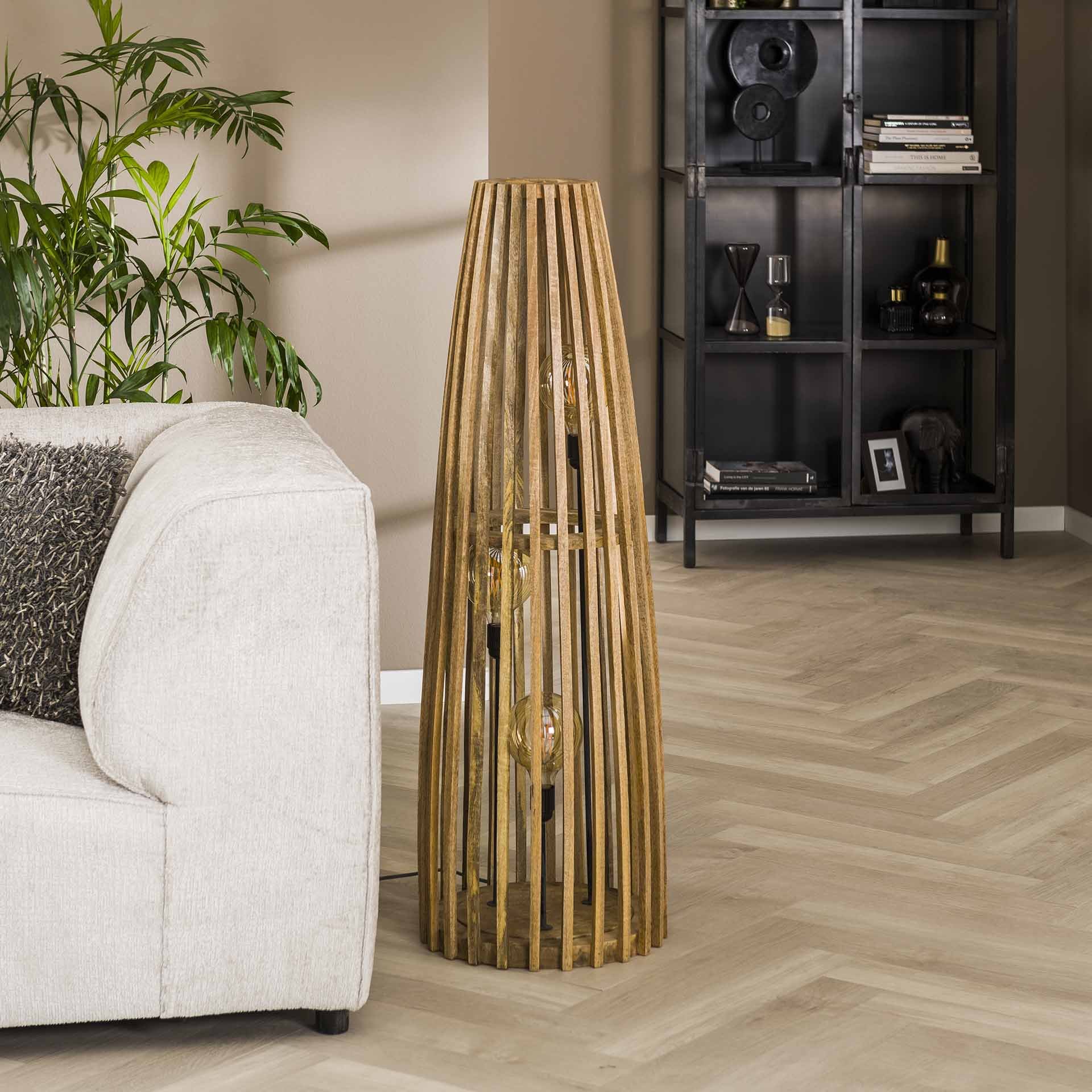 Vloerlamp Launch 3L mango naturel