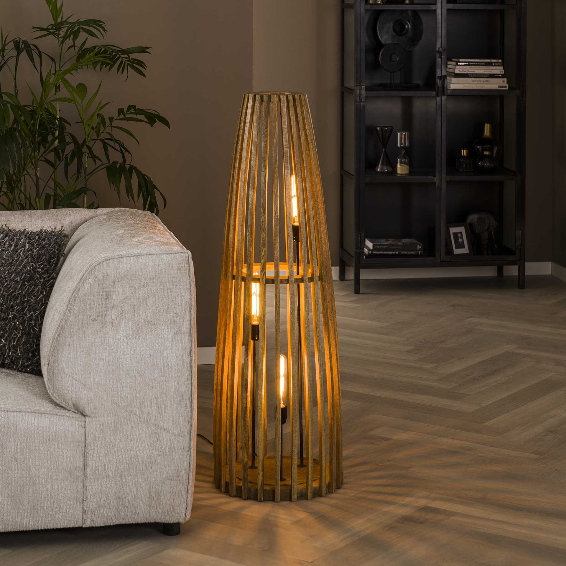 Vloerlamp Launch 3L mango naturel