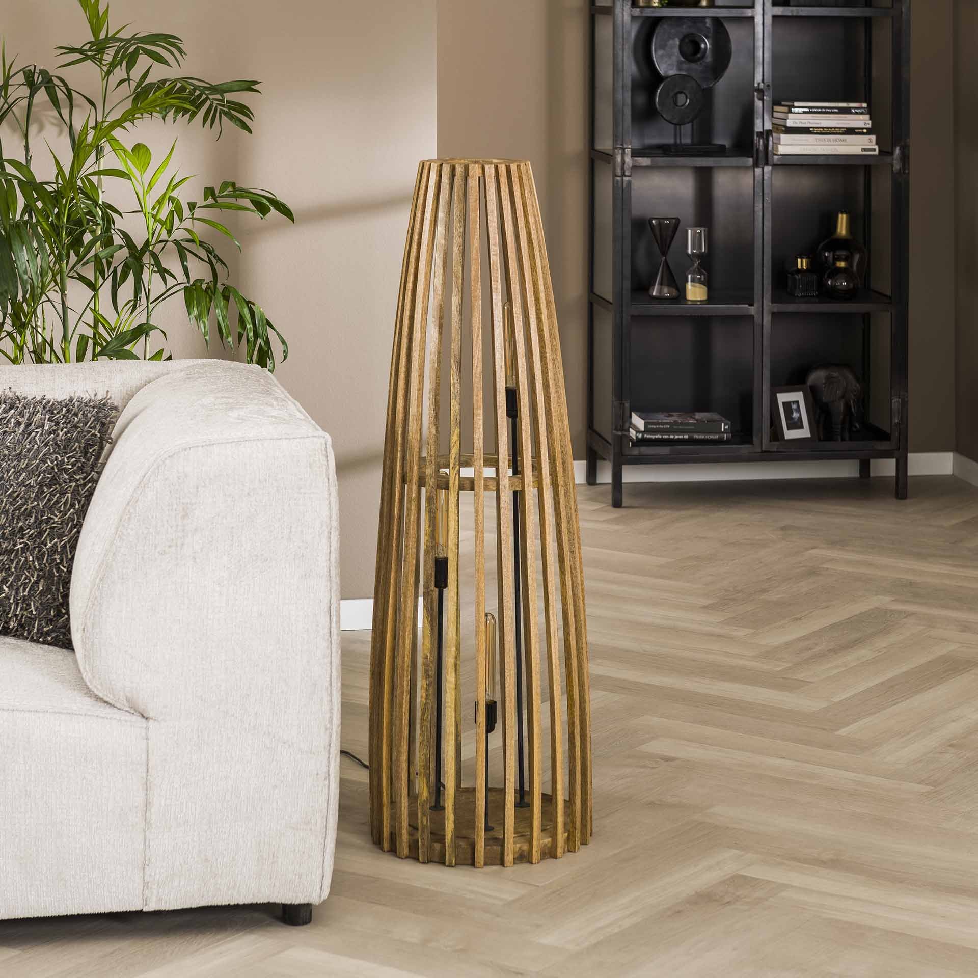 Vloerlamp Launch 3L mango naturel