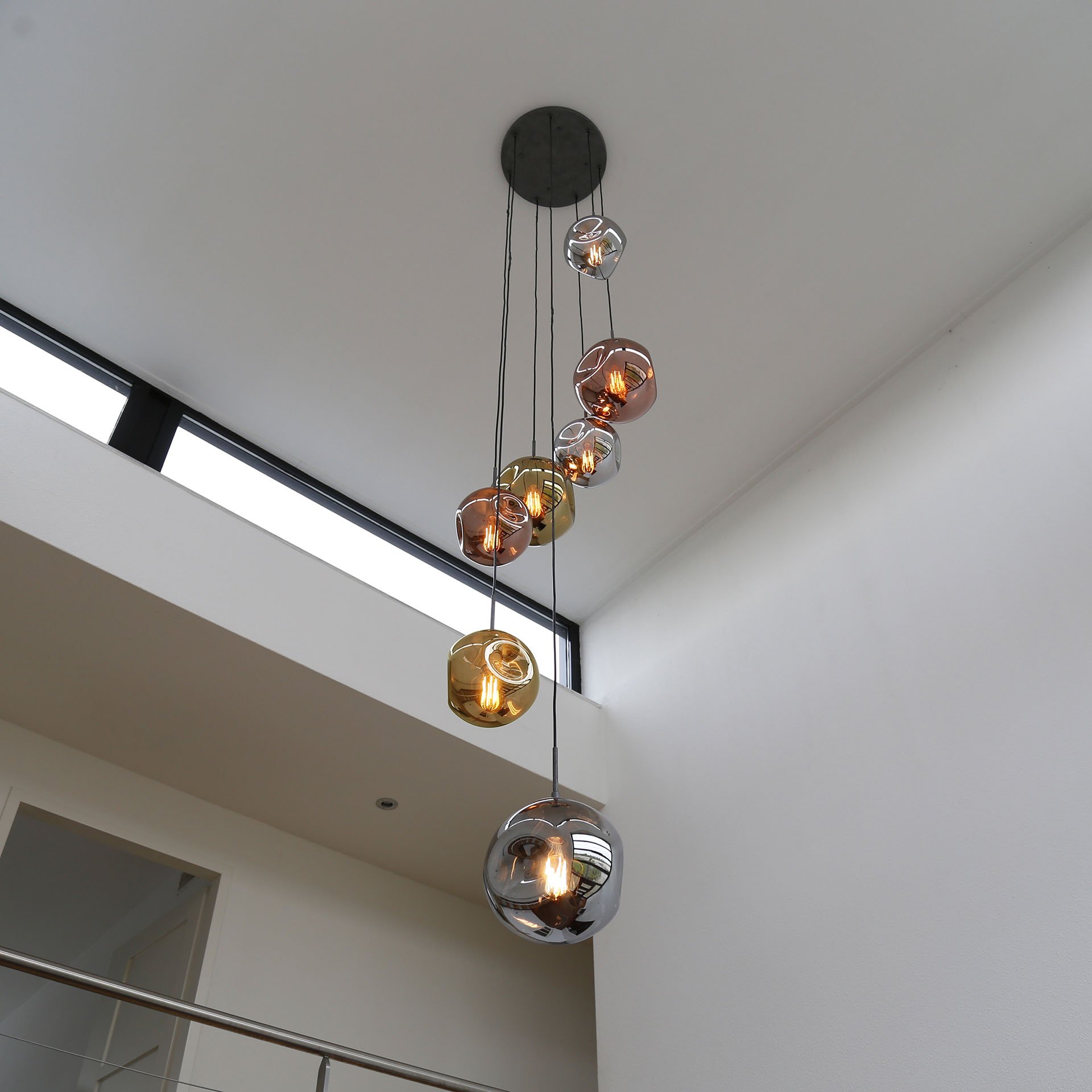 Hanglamp Stellar 7L oud zilver