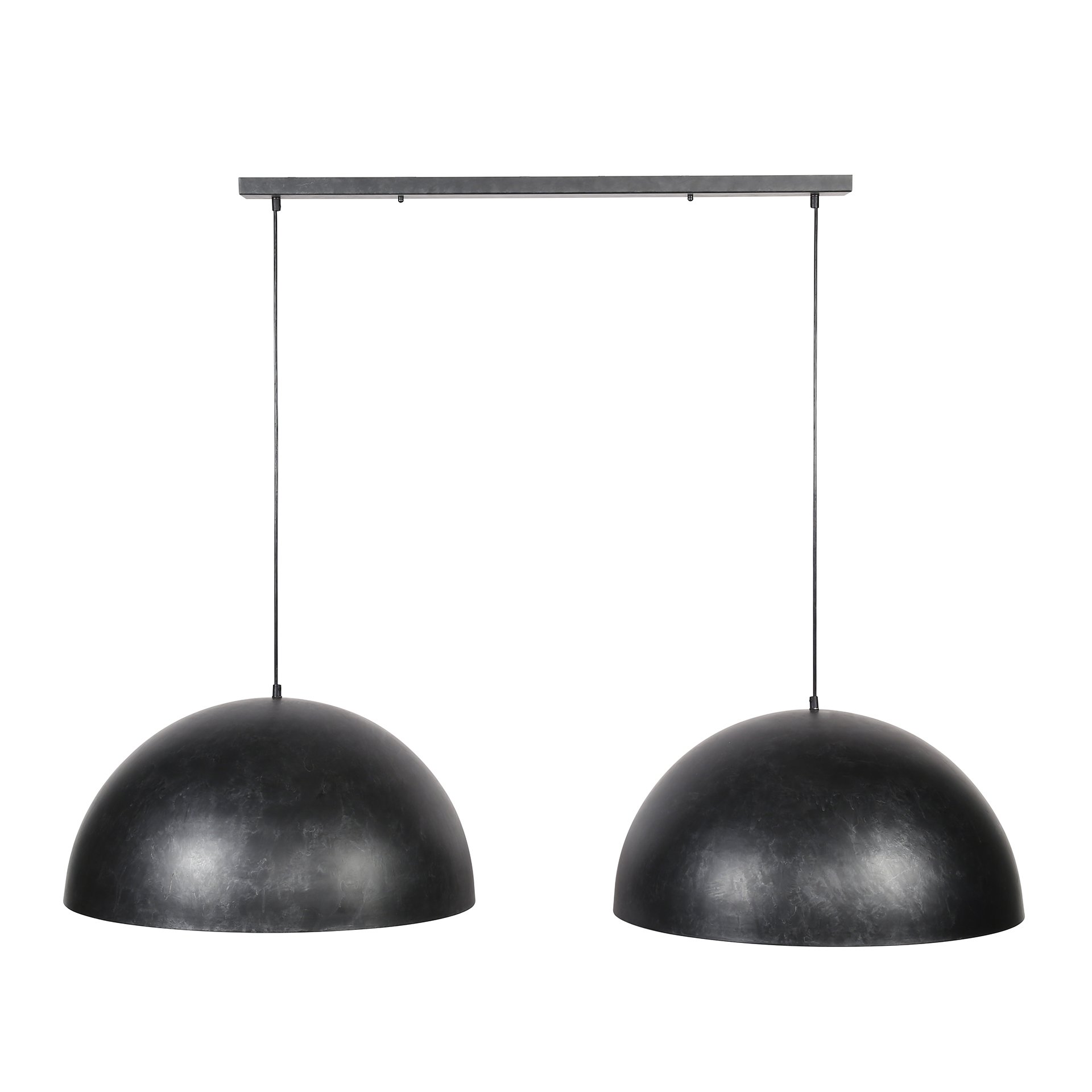 Hanglamp Dome 2x Ø60 charcoal