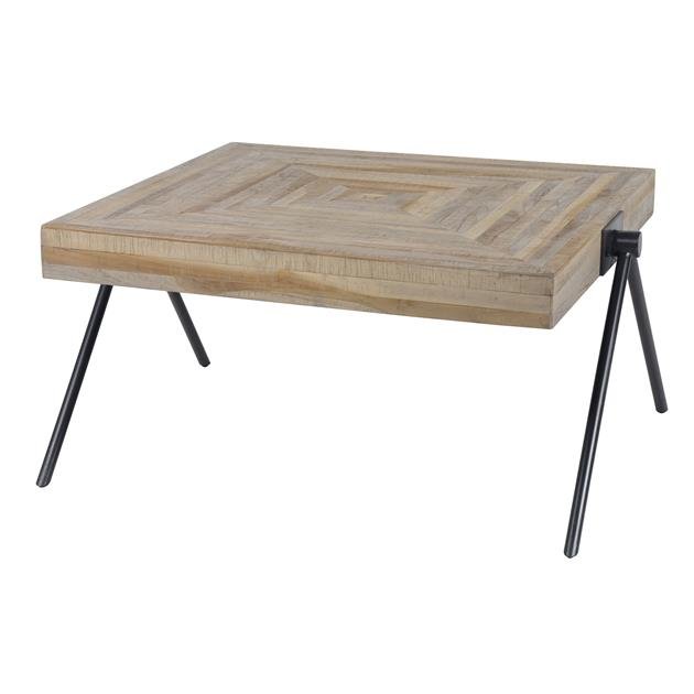 Salontafel Teca Balance 80x80 Teakhout verweerd
