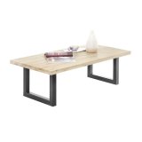 Salontafel Bandera grijs, 130x65 cm