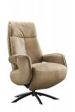 Draai-/Relaxfauteuil Balfour HR-schuim zitting elektrisch verstelbaar cognac