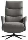 Relaxfauteuil Nortwood HR-schuim zitting elektrisch verstelbaar antraciet