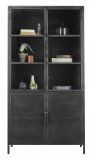 Vitrinekast Farmton 202 x 105 zwart