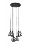 Hanglamp Lungo smoke glas, 46x120 cm