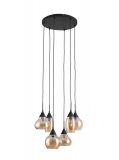 Hanglamp Lungo amber glas, 46x120 cm