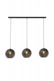 Hanglamp Fiorenza zwart staal, 120x30x120 cm