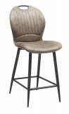 Barkruk Castione taupe microvezel