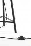 Vloerlamp Grove mat zwart, ø37x145 cm