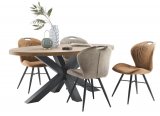Eettafel Silvares 100 x 183 orange teak