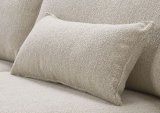 Hoekbank Linoza bonellvering + pocketvering en viscoschuim zitting natural