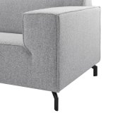 Hoekbank Terzo pocketvering + HR-schuim ash grey