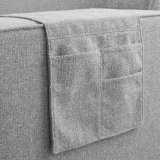Hoekbank Terzo pocketvering + HR-schuim ash grey