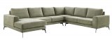 Hoekbank Flandria comfortschuim + HR-schuim zitting groen