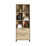 Boekenkast Heston 190 x 70 blank eiken